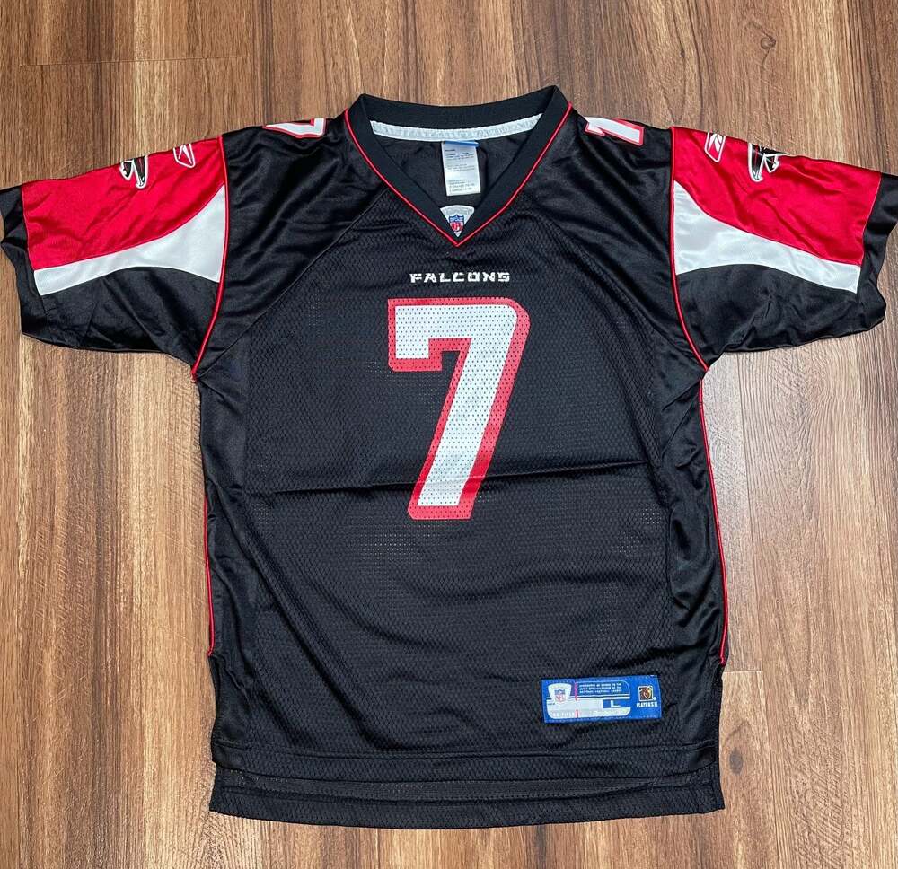 Michael Vick Atlanta Falcons #7 Reebok NFL Youth Large Black Home Jersey